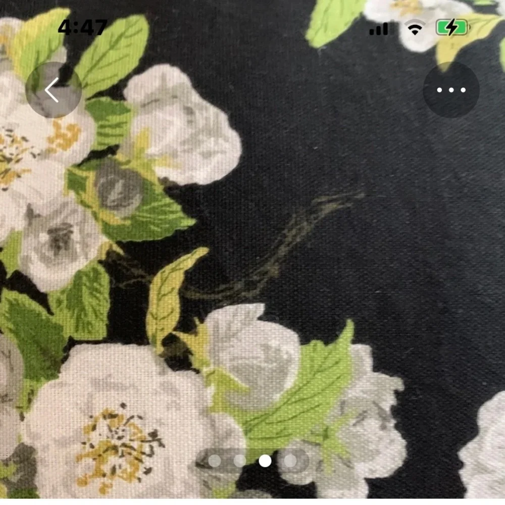 1Floral Black and White Decorative Pillow